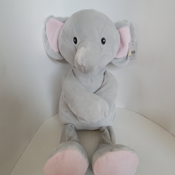 Walgreen Moon & Stars Stuffed Plush Gray Elephant